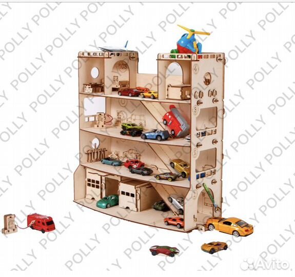 Детский конструктор парковка для машинок