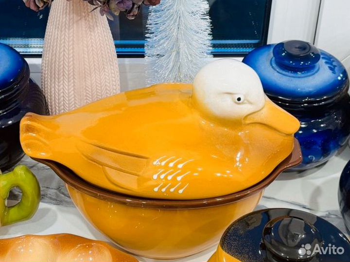 Утка керамическая