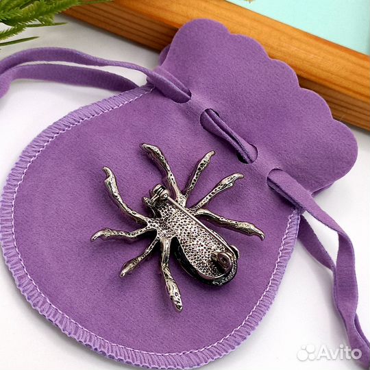 Брошь винтаж гелиотис