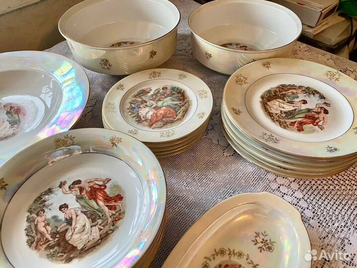 Набор столовой посуды Мадонны, сервиз ГДР