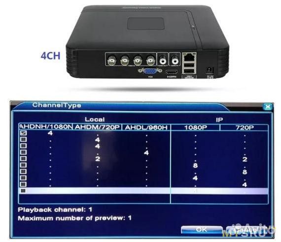 Видеорегистратор Hiseeu гибридный