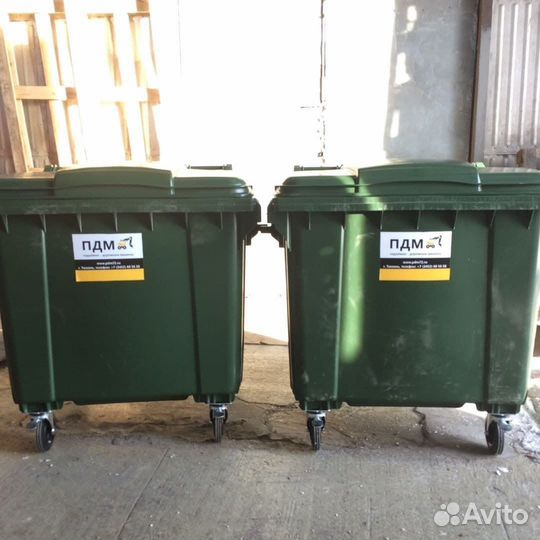 Евроконтейнер пластиковый 1,1м3