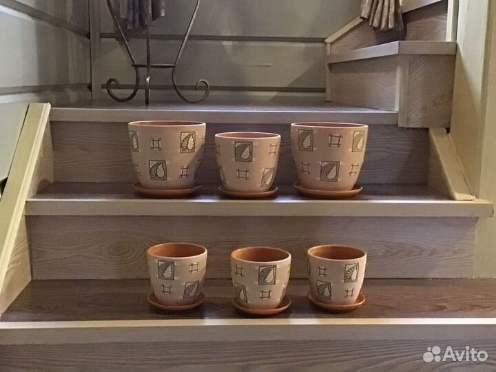 Горшки керамические и стеклянные