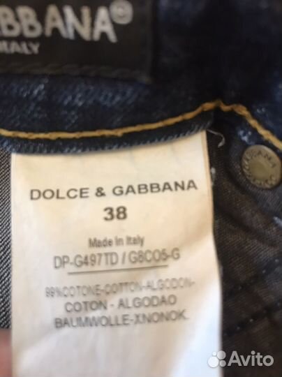 Dolce gabbana джинсы Италия женские