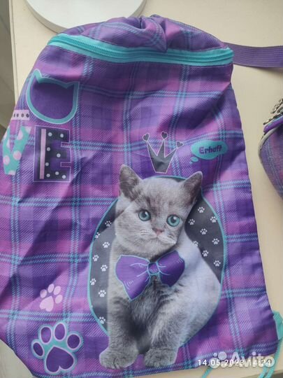 Портфель, рюкзак школьный + пакет для сменки