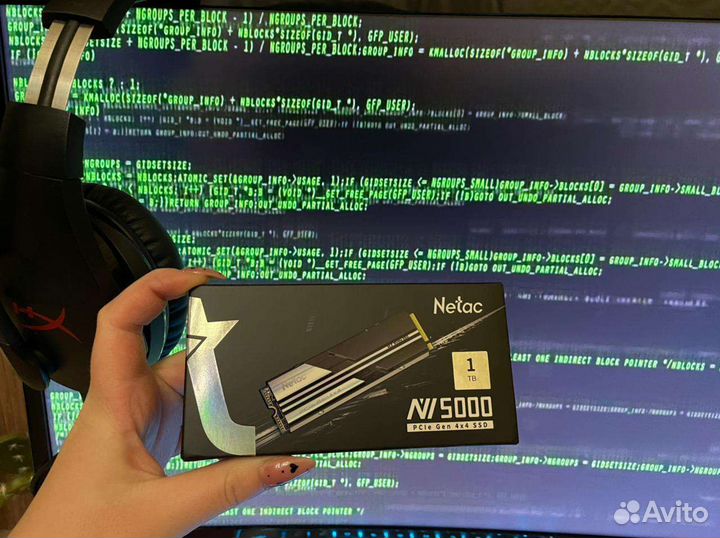 Жёсткий диск SSD nvme m.2 PCIe gen 4 Netac