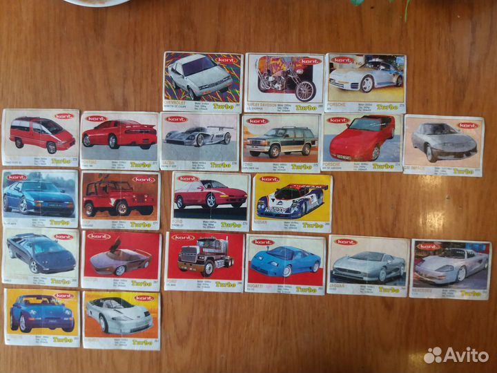 Вкладыши от жвачек Turbo