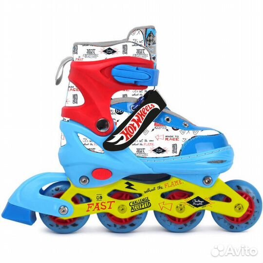 Роликовые коньки Hot Wheels, PU колеса со #334030