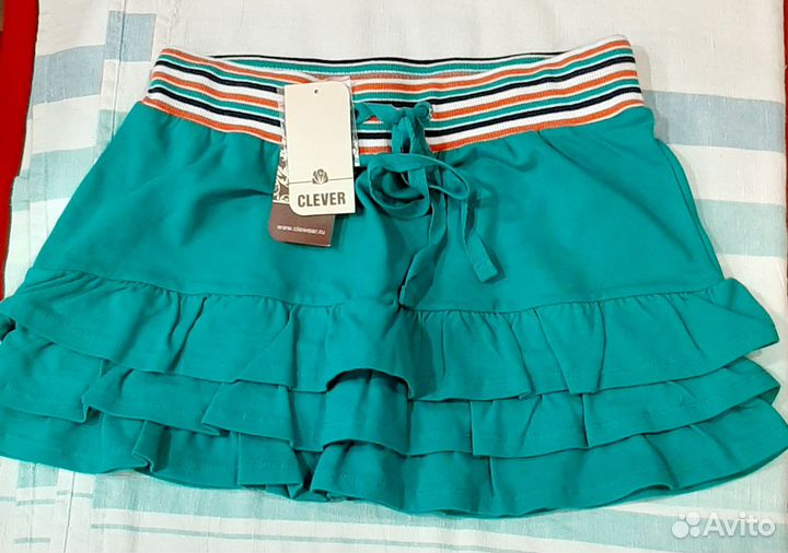 Юбки короткие клевер новые