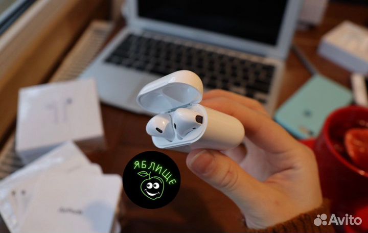 Airpods 2 (новые, гарантия, бонус чехол)