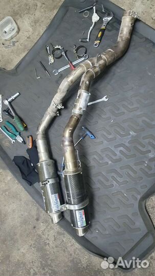 Yamaha yzf R1 2009 выхлоп банки