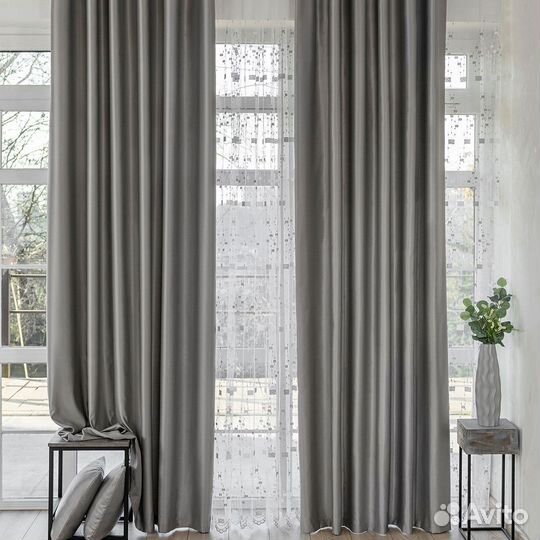 Шторы сатен Адора Хром