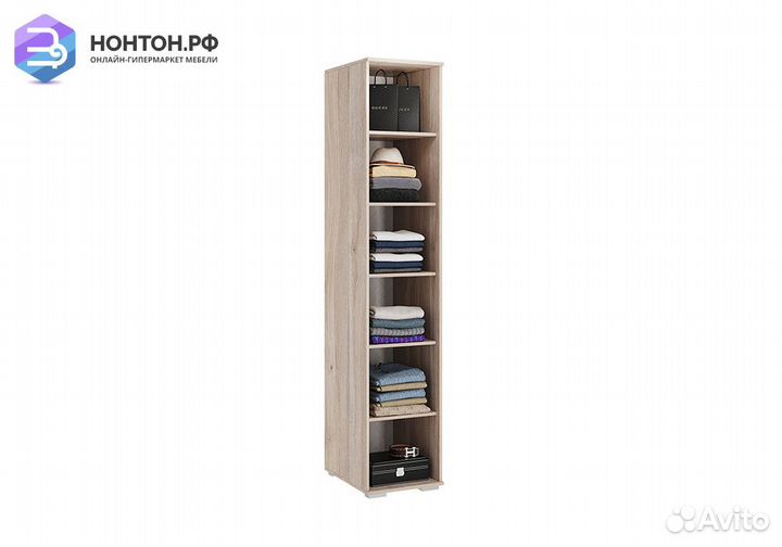 Шкаф однодверный Алина 01.01 дуб мария / белый