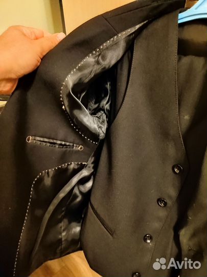 Школьный костюм для мальчика 134 черный