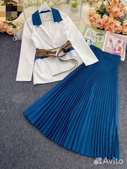 Костюм с юбкой размеры от 44 до 54