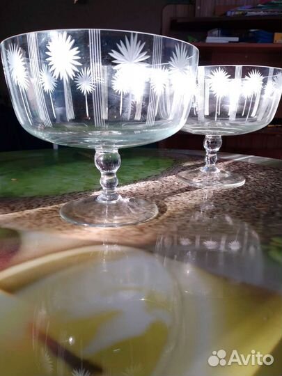 Ваза для фруктов на ножке СССР