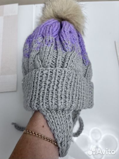 Шапка зимняя для девочки 48 50