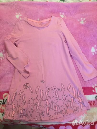 Платье футболка худи Mothercare adidas116-128