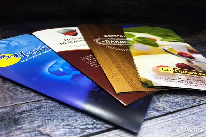 Печать визитки, листовки, календари за день