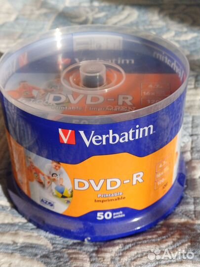 Диски DVD-R Verbatim Printable с конвертами