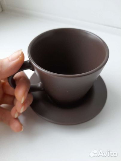 Чашка с блюдцем IKEA