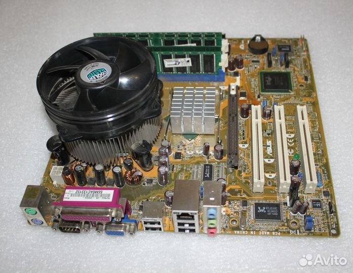 Материнская плата Asus P5P800-VM s775 + CPU + 2Gb