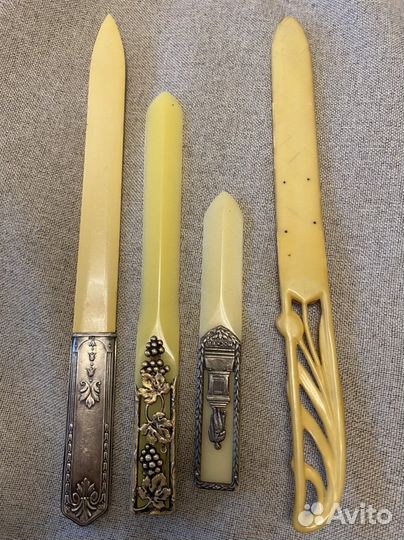 Нож для писем и бумаг СССР Серебро 875 пр 1954 г