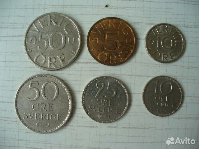 Набор монет Швеции