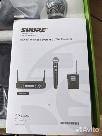Новый микрофон shure glxd4 с базой