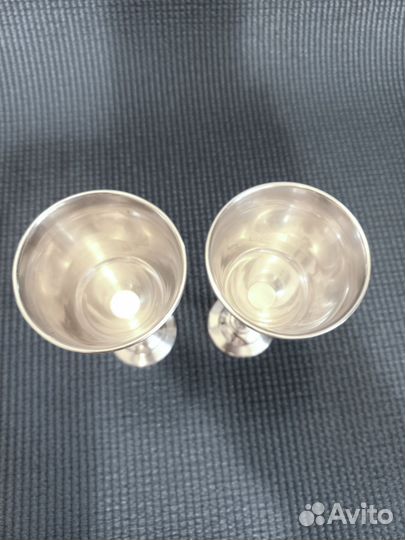Серебряные бокалы, большие рюмки 875-й пробы