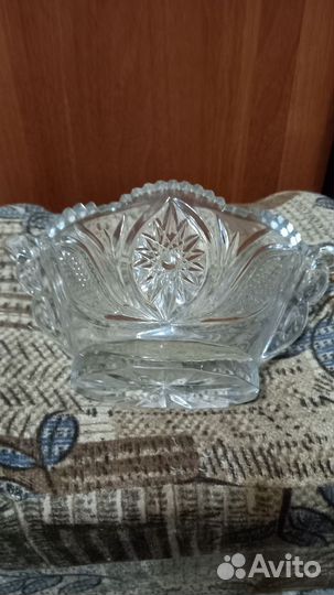 Салатник хрустальный СССР
