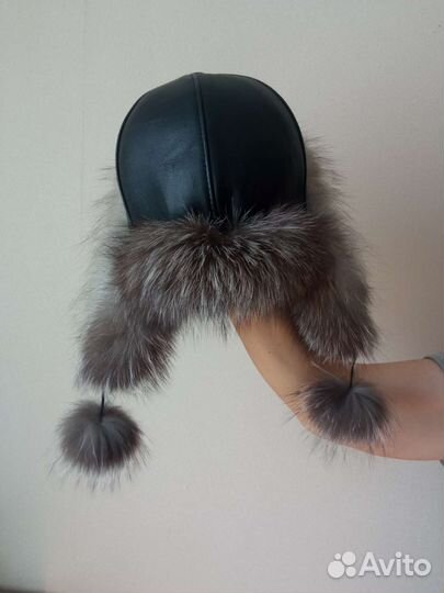 Шапка ушанка женская