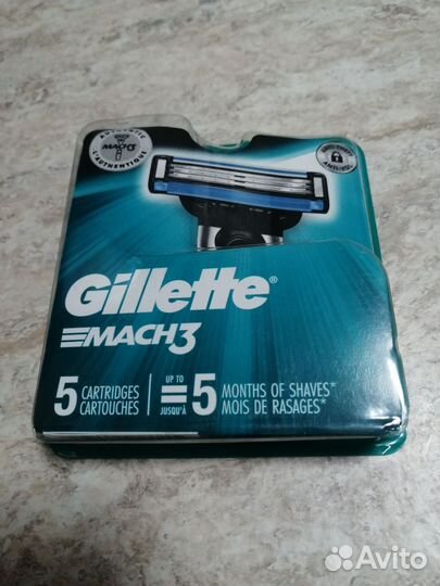 Лезвия Gillette Mach3 (5) из США