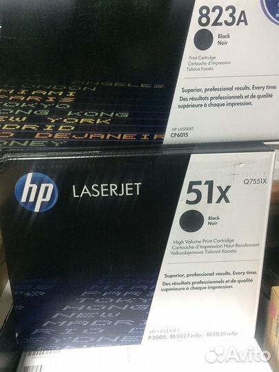 Картриджи для оргтехники лазерные HP