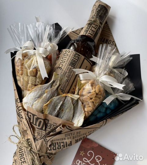 В наличии Мужской букет съедобный, подарок на 23