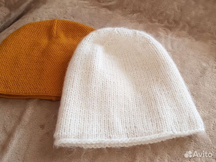 Шапка мохер на флис4