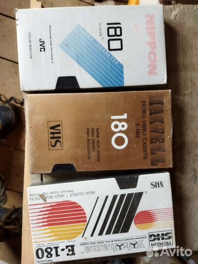 Видеокассета новая 3 шт запечатаны