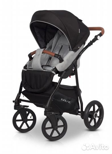 Коляска riko basic bella LUX 2 В 1 цвет 02 серый