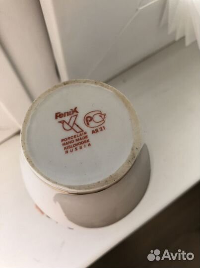 Вазочка фарфоровая и подсвечник