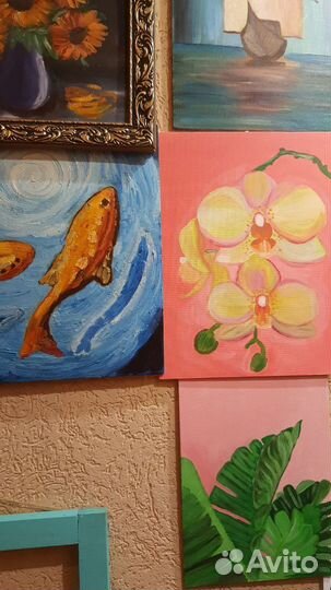 Картины с цветами