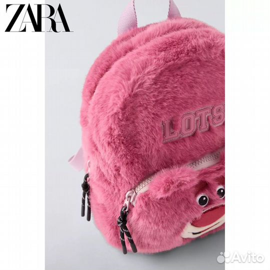 Zara Disney Рюкзак для девочки плюш медведь Lotso