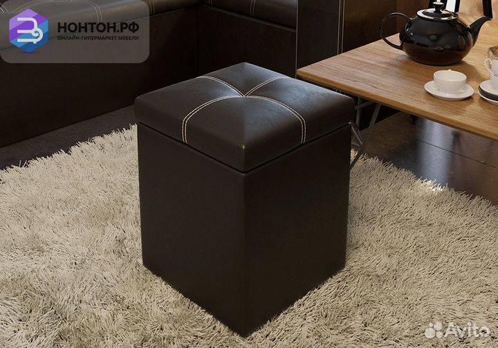 Пуф Остин коричневый