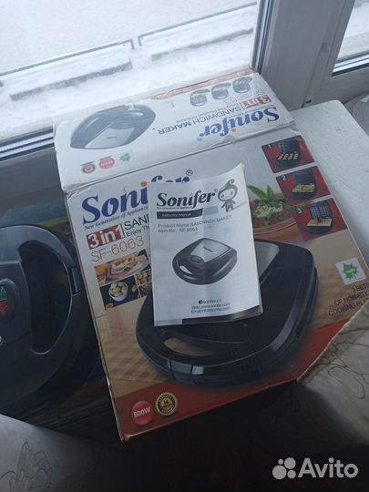 Тостер, бутербродница, вафельница Sonifer SF-6063