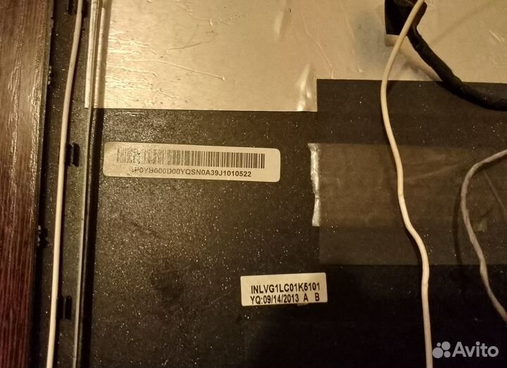 Lenovo G505s крышка экрана матрицы