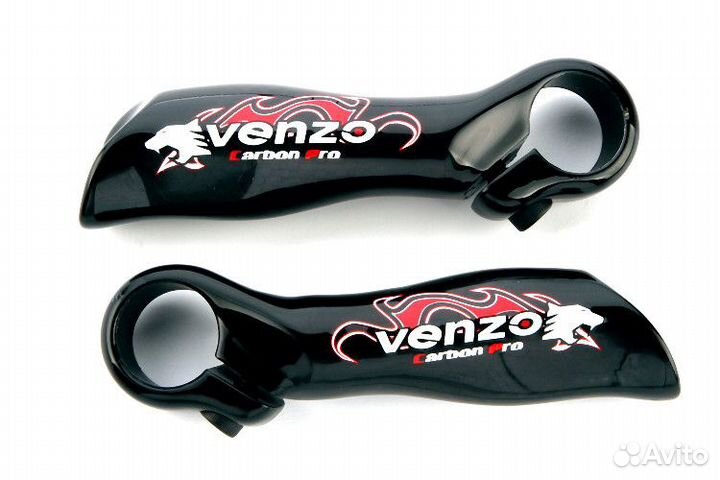 Рога для велосипеда Venzo VZ-E04-002 алюм. черные