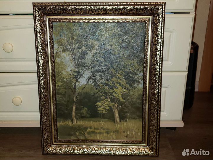 Картина маслом на холсте пейзаж Мочалин