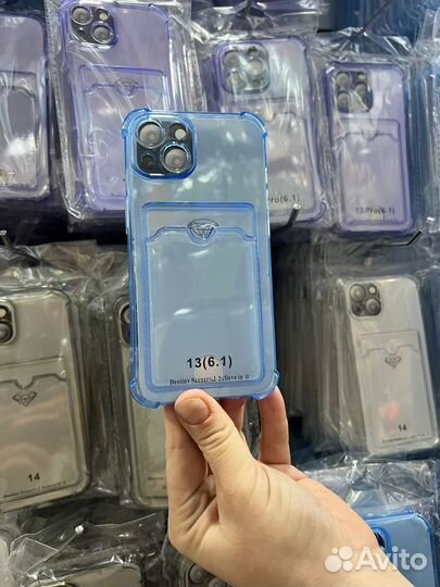 Чехол с кармашком (картхолдер) для iPhone