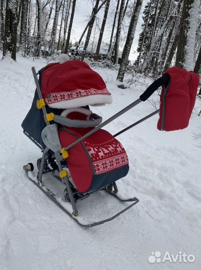 Коляска санки