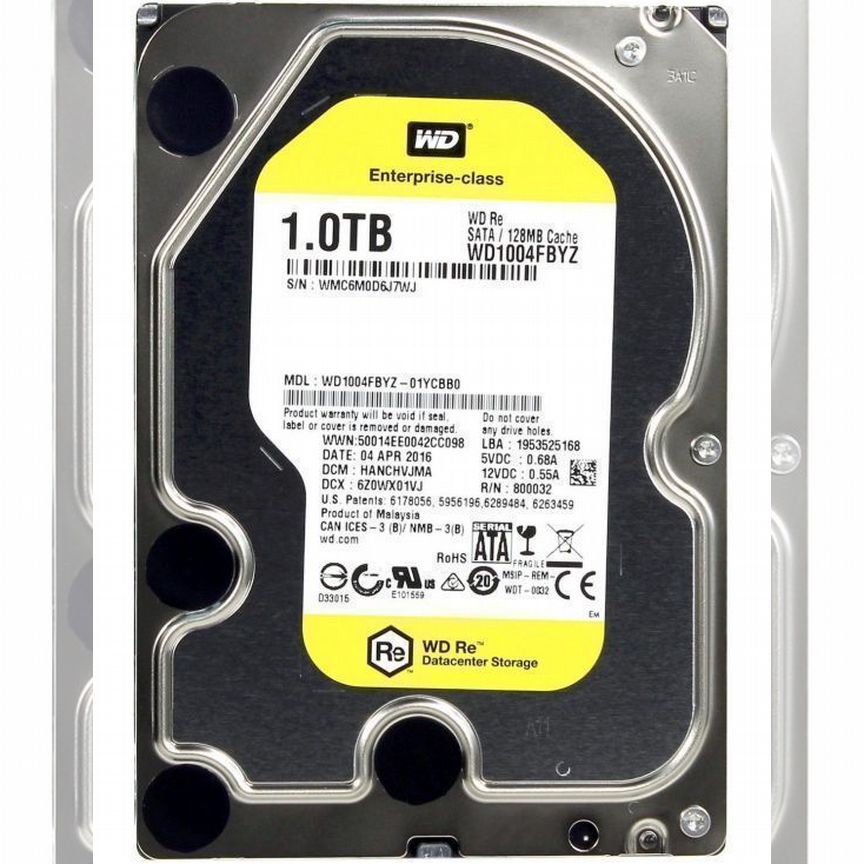 [WD1004FBYZ] Жесткий Диск Western Digital 1tb Sata Wd1004fbyz