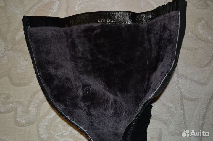 Зимние замшевые сапоги, р. 35-36